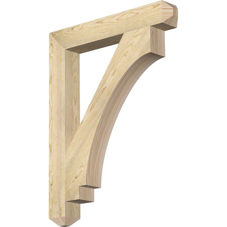 Ekena Millwork Imperial Craftsman Rough Sawn Bracket, Douglas Fir, 4"W x 28"D x 36"H BKT04X28X36IMP04RDF